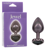 Jewel Large Black Diamond Heart Plug for Enhanced Stimulation Default Title > Anal Range > Jewel Butt Plugs